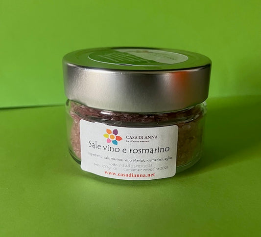 Sale Aromatizzato Vino e Rosmarino 100g
