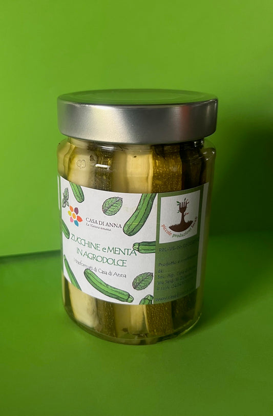 Zucchine e Menta in Agrodolce  280g